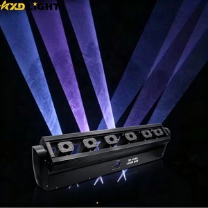Barre de lumière laser DJ à 6 têtes, faisceau mobile pour discothèque, avec contrôle par moteur pas à pas, RVB couleur unique ou RVB multicolore - Product Image 1