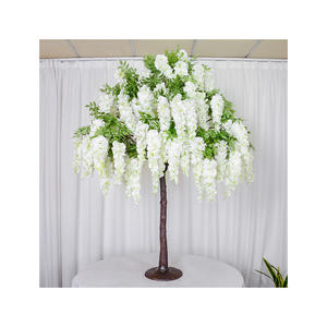 Arbre artificiel de glycine pour centre de table de mariage, tronc en FRP, fleurs suspendues, décoration de mariage - Product Image 6