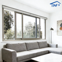Ventanas Corredizas Horizontales de Aleación de Aluminio con Doble y Triple Vidrio Templado, Resistentes a Huracanes, Estándar NFRC AS2047, Modernas, para Balcón