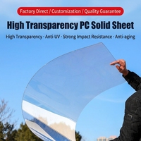 Panneau de toiture transparent en polycarbonate massif, haute résistance aux chocs, insonorisant, ignifuge, qualité industrielle, incassable