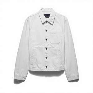 Chaqueta Blusón de Mezclilla Vintage Lavada Personalizada para Hombre, de Moda, con Botones de Algodón, Estilo Urbano, Fabricante OEM de Ropa - Product Image 3