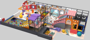 Équipement de terrain de jeu intérieur pour enfants : Château gonflable personnalisé, piscine à balles et toboggan avec clôture – Vente en gros - Product Image 5