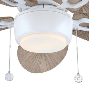 พัดลมเพดานในร่มกลางแจ้งมีแสงสีขาวด้านใบมีด ABS 3ระดับความเร็วสำหรับระเบียงระเบียงระเบียง - Product Image 6