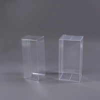 Boîtes d'emballage personnalisées en PVC transparent pour cosmétiques et outils de beauté avec impression UV et gaufrage, forme rectangulaire, usine directe du Guangdong