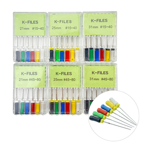 Giá thấp gốc cannal <span class=keywords><strong>endo</strong></span> k tập tin 21mm 25mm 31mm thép không gỉ Dụng cụ nội nha nha sĩ nha khoa odontologia - Product Image 1