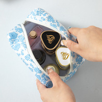 Sac de maquillage en velours côtelé à imprimé floral personnalisé WAALUU, trousse de toilette de voyage, sac de rangement pour accessoires de filles, sac cosmétique pour un usage quotidien