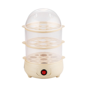 Egg Cooker Steamer Triple Layer 1-18 Eggs Automatic Power Off Electric Plastic Housing Mini Multi Functional - Product Image 1