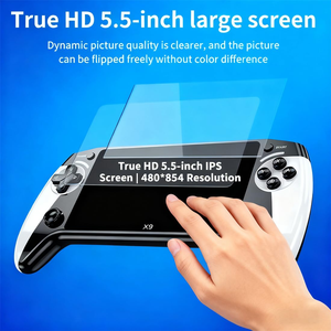 เครื่องเล่นวิดีโอเกมดิจิทัลแบบพกพา IPS Full View สีดำและสีขาว - Product Image 2