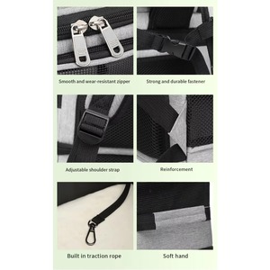 Sac à dos pour animaux de compagnie de luxe à double couche, le plus populaire de 2022, fabriqué par une usine BSCI, sac à dos souple pour chat et autres animaux de compagnie. - Product Image 6