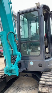 Excavadora de cadenas Kobelco SK50SR azul, equipo de construcción hidráulico, motor Yanmar, 110 kW de potencia, alta capacidad de excavación - Product Image 4