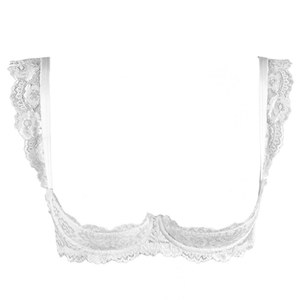 Reggiseno Sexy da Donna con Coppe Aperte e Capezzoli a Vista, Spalline Regolabili, <span class=keywords><strong>Pizzo</strong></span> Trasparente, Ferretto e Push-up, <span class=keywords><strong>Lingerie</strong></span>, <span class=keywords><strong>Top</strong></span>, Abbigliamento da Notte - Product Image 2