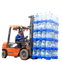 Baril à eau de 18,9 L, palette euro empilable |   Plateau en HDPE à motif quadrillé |   Entrée industrielle à 4 voies |   Manutention facile du chariot élévateur |   Durable
