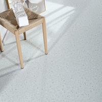 Revêtement de sol SPC aspect terrazzo, étanche, système de clic, planches de vinyle rigides pour usage commercial et résidentiel