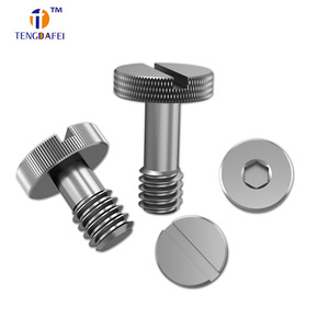 Vis pour caméra Tengdafei 1/4-20 en acier inoxydable à tête ronde, à serrage manuel rapide pour supports de cardan - Product Image 1