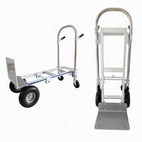 Chariot de transport pliable en aluminium à haute capacité de charge, conforme CE, pour matériaux et outils domestiques – Nouveau modèle