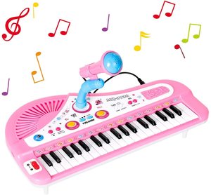 Nhà Máy Giá 37 phím âm nhạc bàn phím với microphone Giáo Dục Đàn piano đồ chơi điện tử organ cho trẻ em - Product Image 1