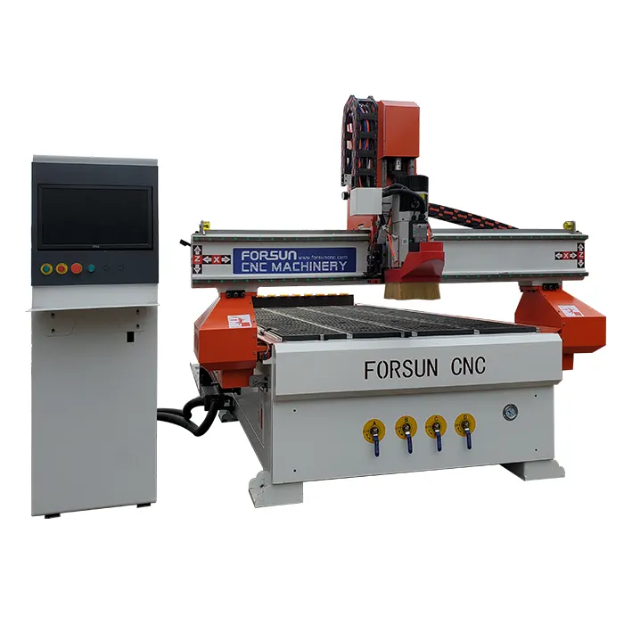 BETA Factory price 1325 2030 carousel type auto tool changer router cnc machine with oscillating knife with CCD camera