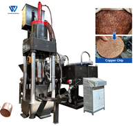 Machine automatique de fabrication de briquettes de métaux ferreux de type vertical pour le compactage de copeaux et de déchets
