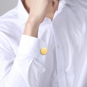 Boîte de boutons de manchette pour hommes de grande taille, boutons de manchette coûteux pour hommes, boutons de manchette fantaisie en diamant, qualité supérieure pour femmes, boutons de manchette gravés sur mesure pour le bureau, C056 - Product Image 5