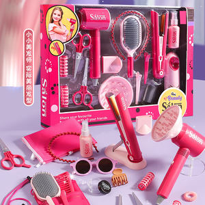 Girls Pretend Play Make up Hair Salon Realistic Hair Styling Toy <strong>Kit</strong> with Bladeless Hair Dryer Accessories Role Play House Toys - Product Image 2