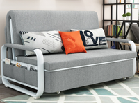 Sofá Cama Plegable de Doble Uso, Económico, Individual y Doble, Multifuncional con Almacenamiento