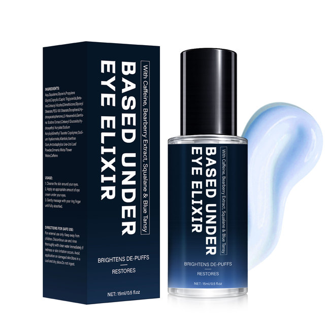 New Arrival Eye Treatment Gel Squalane Vitamin E Allantoin Anti-Wrinkle Strengthens Delicate Smooths Fine Lines AM/PM