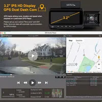 2023 nouvel arrivage caméra de voiture 4k à Vision nocturne 3 objectifs avec gps wifi caméra de tableau de bord 3 canaux caméra de recul de voiture caméra dvr de voiture hd