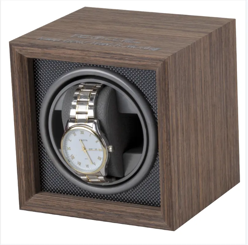 China factory directly wholesale new walnut wooden single two four Automatic Watch Winder Motor box custom logo