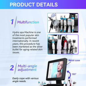 Prix d'usine, équipement de soin de la peau pour le nettoyage du visage à jet d'hydrogène et d'oxygène 12 en 1, machine d'hydrodermabrasion à bulles Aqua Peel - Product Image 4