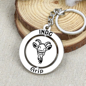 Fabricante Chino Personalizado 360 °   Llavero Metálico Giratorio con Logotipo Personalizado, Llaveros de Aleación de Zinc con Esmalte Suave y Duro - Product Image 3