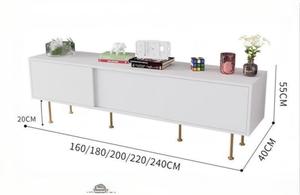Mueble de <span class=keywords><strong>TV</strong></span> sencillo <span class=keywords><strong>y</strong></span> moderno, juego de mesa de centro de lujo, combinación de pared estrecha, <span class=keywords><strong>muebles</strong></span> de almacenamiento para sala de estar, soportes de <span class=keywords><strong>TV</strong></span> - Product Image 3
