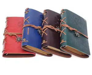 Retro Spiral Notebook Tagebuch Notizblock Vintage Piraten anker PU Leder Notizbuch für Traveller Journal r20