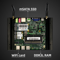 Mini PC sans ventilateur XCY Intel Core I5 5300U Win10 Linux HD VGA WiFi 300 Mbps Gigabit Ethernet 4K UHD 8xUSB