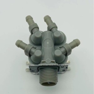 Válvula de entrada de agua de cuatro vías, DC12V, plástico, 5220FR2008Y, para lavadora - Product Image 1