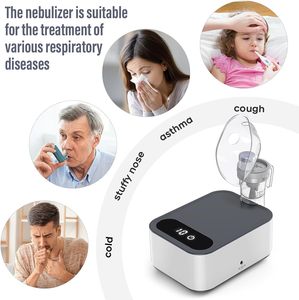 Mesin <span class=keywords><strong>Nebulizer</strong></span> DC Terbaik, Senyap, Digital, Kompresor <span class=keywords><strong>Nebulizer</strong></span> Medis - Product Image 4