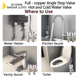 Válvula de Cierre de Ángulo de 1/2, Precio Comercial de Fábrica OEM, Multifunción para Baño, 90 Grados, Latón con Acabado Cromado, Cartucho de Cerámica - Product Image 6