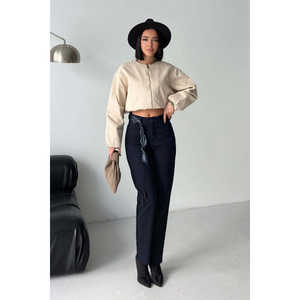 Chaqueta Bomber Elástica para Mujer, Abrigos Vaqueros Cómodos - Product Image 3