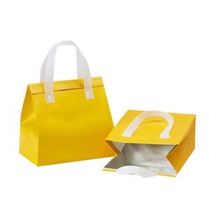 Logo Custom Waterproof Nonwoven Thermal Bag Cooler Bag Insulated Aluminum Foil Food Delivery Dessert Lunch Takeaway Cooler Bags - Product Image 1