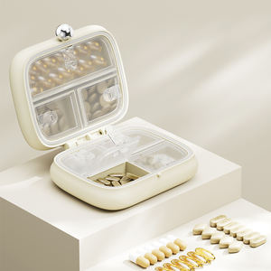 Boîte à pilules portable 7 jours grande capacité avec compartiments, sans odeur, étanche à l'humidité, organisateur de médicaments, vente en gros - Product Image 3