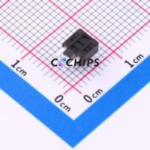 TSC08-CBW1EH5.0 Tactile Switch Through hole-3P,4.5x4.5mm Switch Single Pole Single Throw Round Button 1.8N Right Angle Insert - Product Image 2