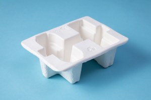 Thân thiện với môi trường bên trong khay giấy bao bì chèn bao bì bền vững lò vi sóng trắng an toàn có thể tái chế khay bảo vệ - Product Image 3