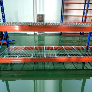 Almacenamiento en almacén, cubierta de alambre galvanizado soldado de acero fuerte, estante de malla de alambre de paleta para estantes de paleta, apilamiento de mercancías - Product Image 2