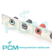 Prise de montage sur panneau femelle Displayport de type D, connecteur de traversée DP à DP, châssis de cloison de panneau Displayport série D DP XLR