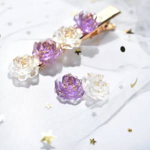 Gran oferta, 18mm, flor de resina colorida, rosa, cabujón para decoración artesanal de joyería DIY - Product Image 4