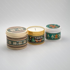 Envase de Aluminio Reciclable para Velas Navideñas, Elegante Contenedor Metálico, Empaque de Lujo para Velas, Ideal para Regalos Navideños y Uso Diario - Product Image 3