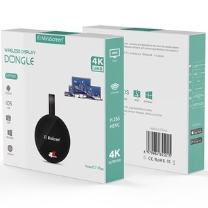 Mirascreen G7 PLUS ดองเกิลทีวีไฟติด<span class=keywords><strong>4K</strong></span> YouTube Miracast <span class=keywords><strong>AirPlay</strong></span> HDMI เชื่อมต่อทีวีพีวีซีกล้องลำโพง - Product Image 6