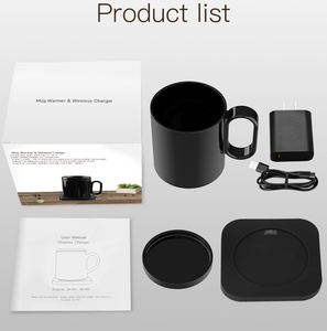 Taza Calentadora de Leche para Café, de Cerámica, con Carga Inalámbrica Inteligente y Control de Temperatura, con Carga para Teléfono Móvil - Product Image 5