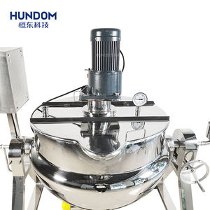 Acero 50L/100L/200L/300L/400L/500L/600L mezcla de alimentos cocina chaqueta hervidor con agitador industrial gachas sopa <span class=keywords><strong>caldera</strong></span> - Product Image 3