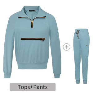 Chaquetas Médicas para Hombres y Mujeres, Uniforme de Trabajo para Clínica Dental, Veterinaria y Belleza de Mascotas, Ropa de Trabajo de Color Sólido para Enfermeras - Product Image 6