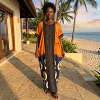 Ensemble de vêtements Dashiki Kanga pour femmes africaines, respirant, écologique, en polyester, pour l'été, l'automne, le printemps, pour les fêtes